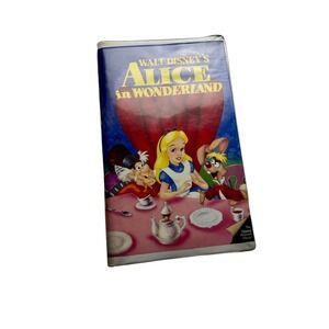 Walt Disney Alice in Wonderland VHS Tape 1994‎ Black Diamond Classics